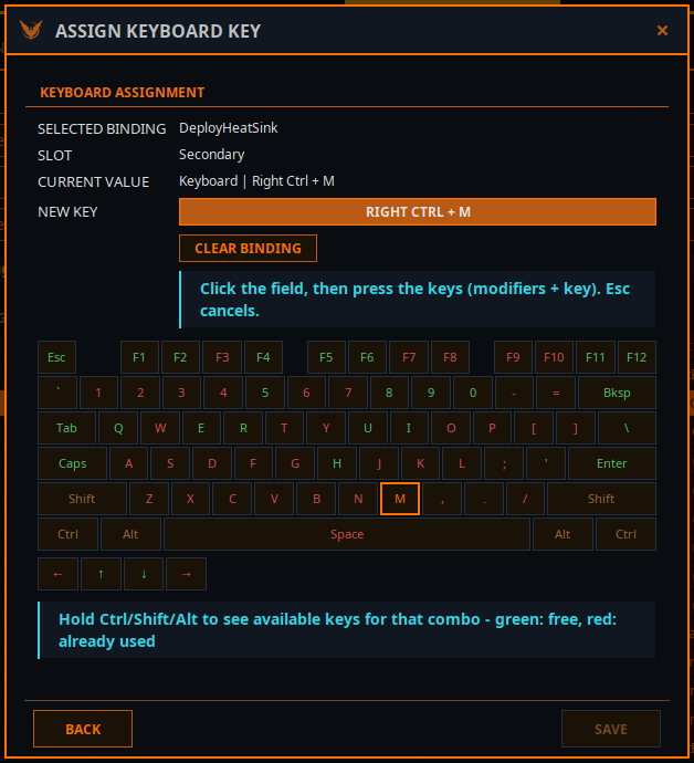 Assign a key