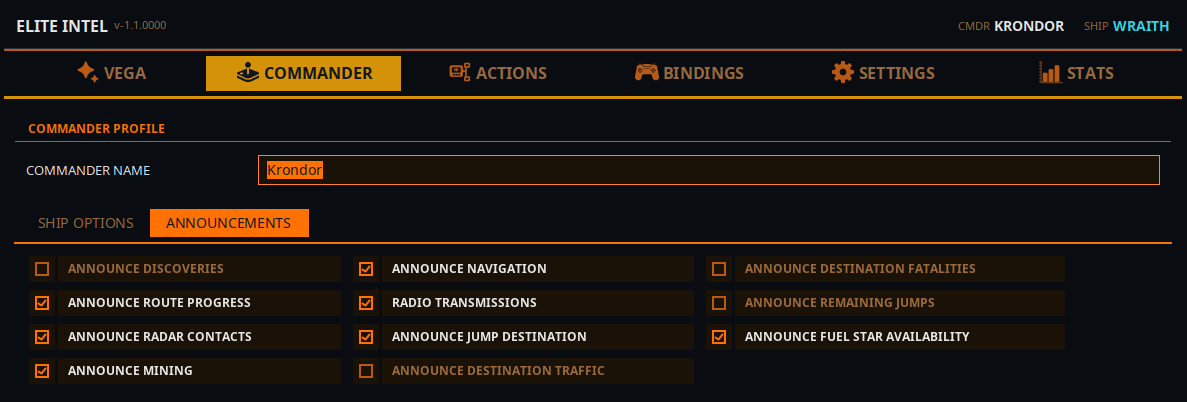 Announcements