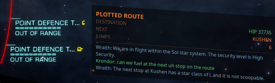 HUD overlay in game